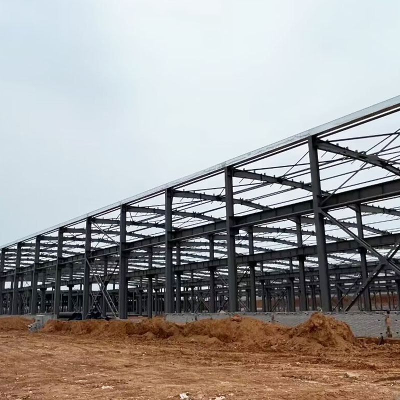 Construction control of steel portal frame warehouse